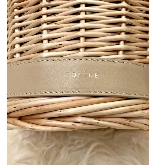 SOLD RARE NWOT POLENE L'OSIER WICKER BASKET BUCKET BAG SAND PURSE - Picture 5 of 12